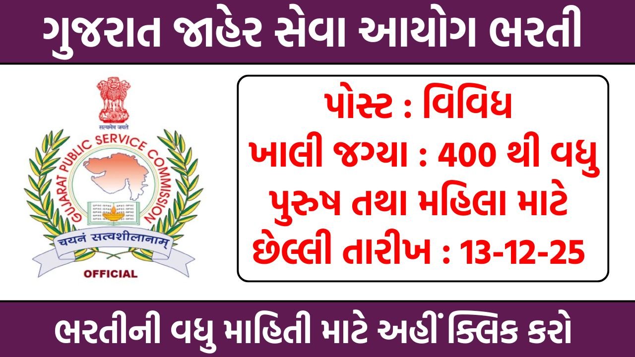 GPSC Recruitment 2025