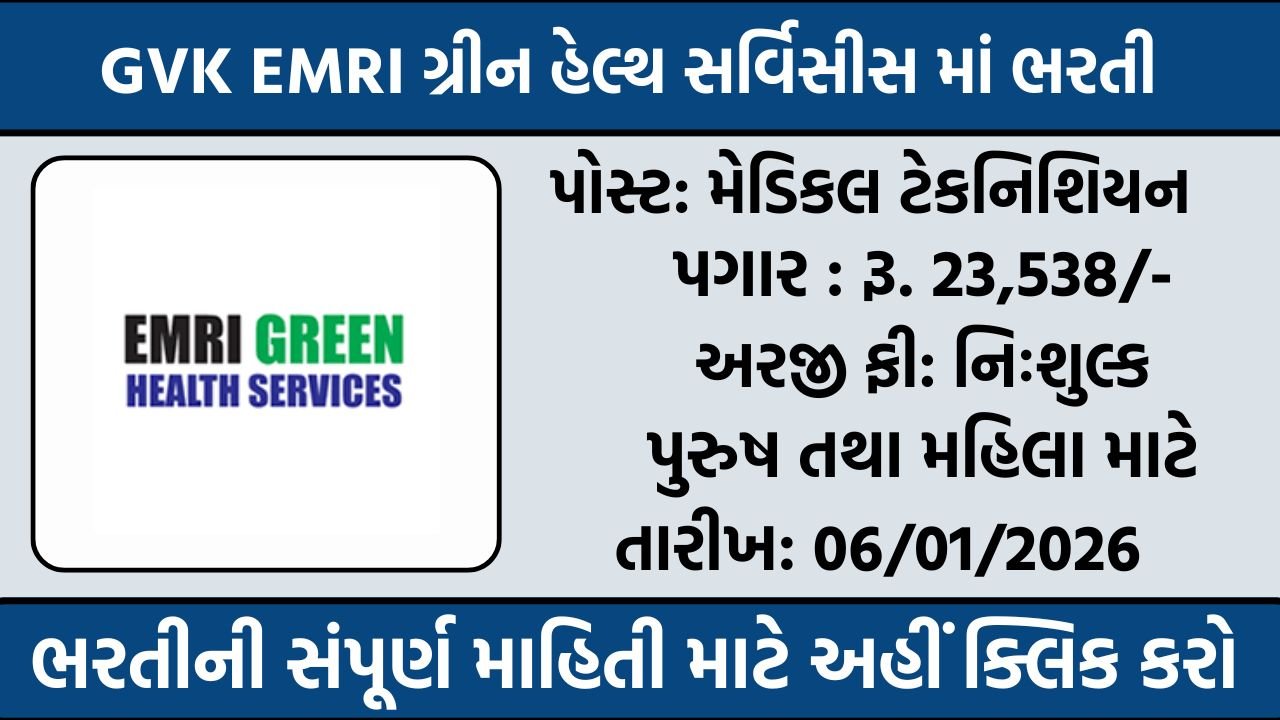 GVK EMRI Recruitment